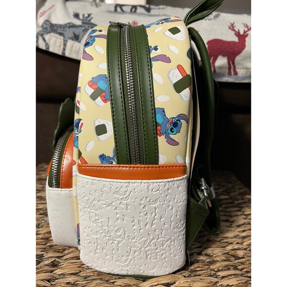 Loungefly Disney Lilo & Stitch Spam Musubi Stitch Mini Backpack Wallet - Picture 3 of 9